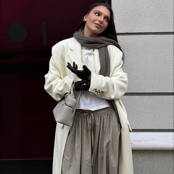 Damer överdimensionerad kappa med elegant skärning Mirla-Eva Jonsson