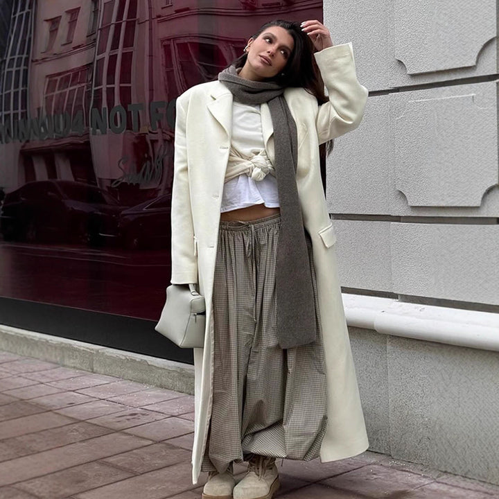 Damer överdimensionerad kappa med elegant skärning Mirla-Eva Jonsson