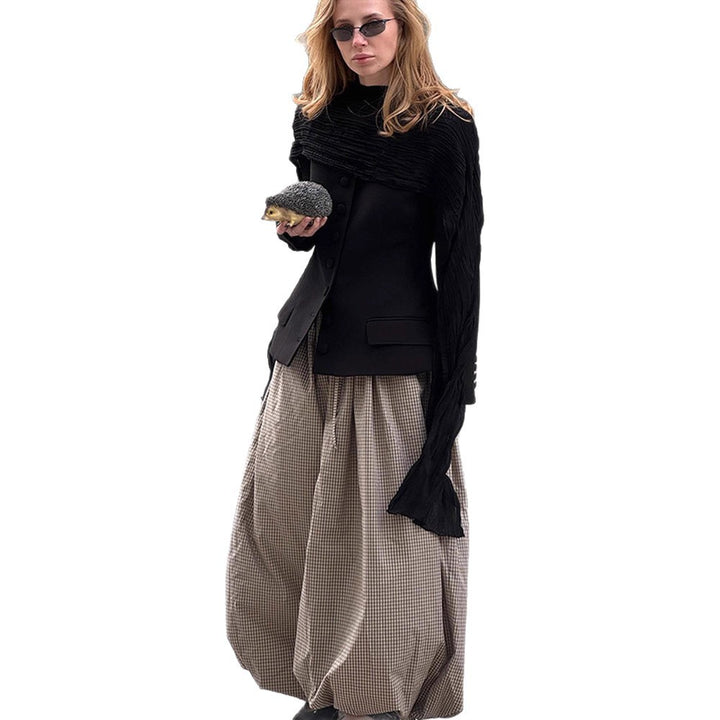 Damer överdimensionerad kappa med elegant skärning Mirla-Eva Jonsson