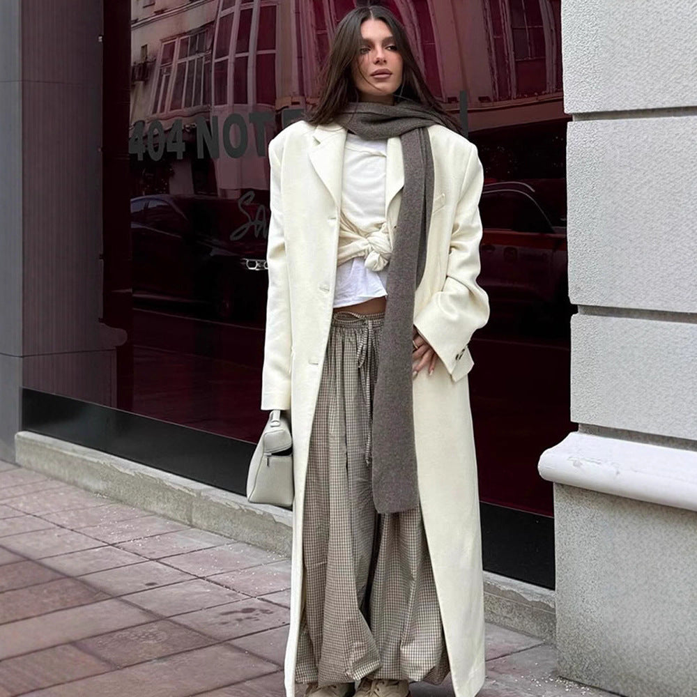 Damer överdimensionerad kappa med elegant skärning Mirla-Eva Jonsson