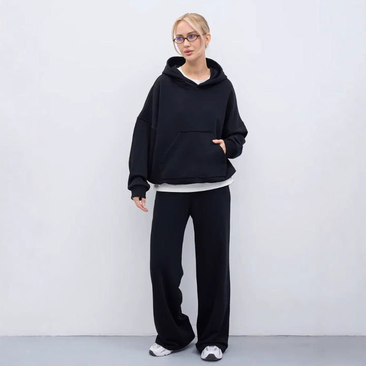 Damer oversize hoodie- och pösbyxa-set Mirla-Eva Jonsson