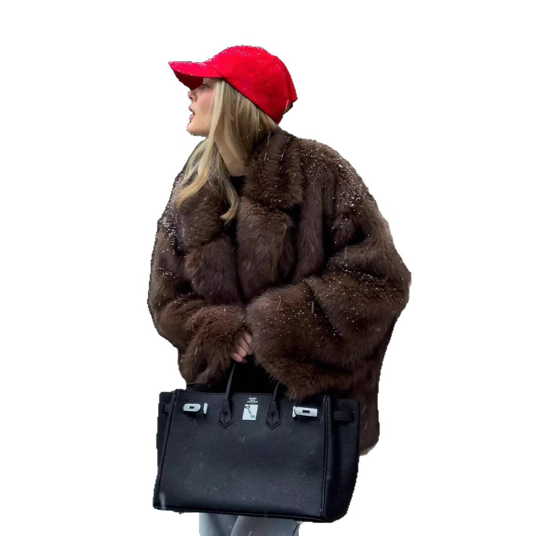 Damer översize pälsrock Mirla-Eva Jonsson