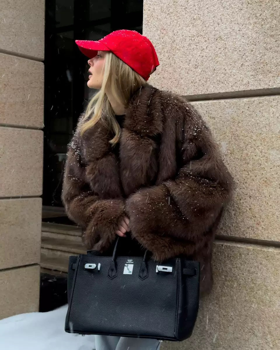 Damer översize pälsrock Mirla-Eva Jonsson