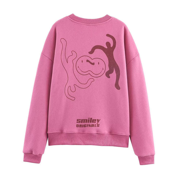 Damer oversize sweatshirt med iögonfallande text Mirla-Eva Jonsson