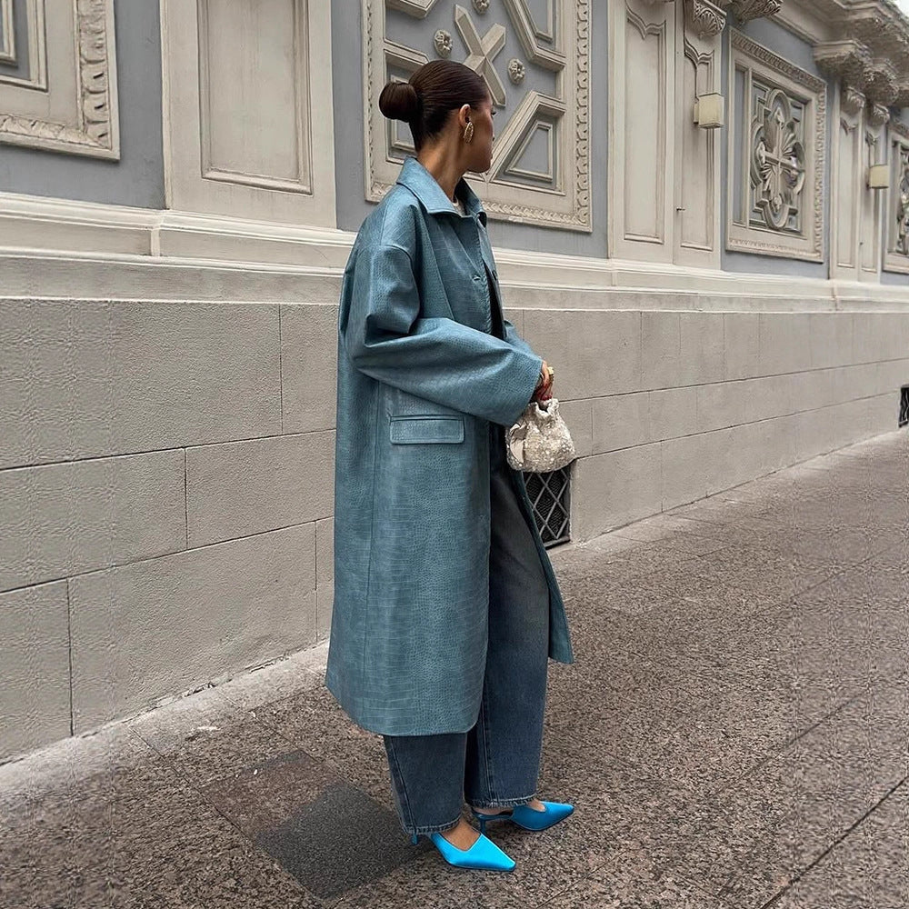Damer oversized Denim-Trenchcoat Mirla-Eva Jonsson