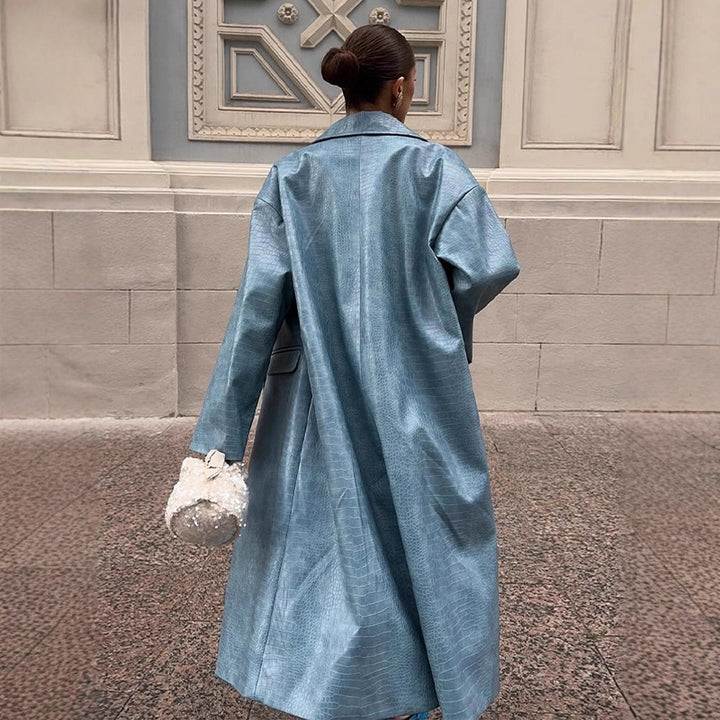 Damer oversized Denim-Trenchcoat Mirla-Eva Jonsson