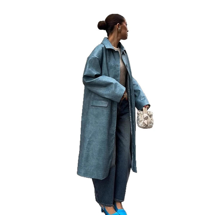 Damer oversized Denim-Trenchcoat Mirla-Eva Jonsson