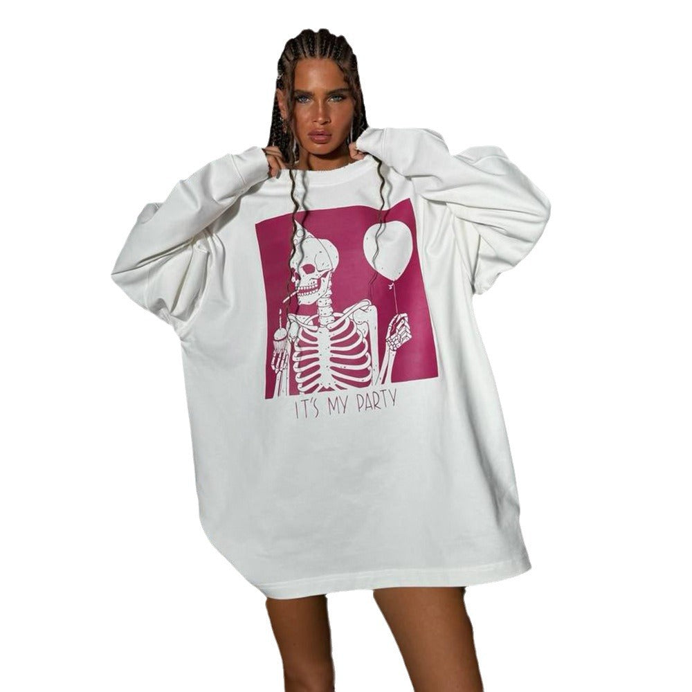 Damer oversized Grafik Sweatshirt Mirla-Eva Jonsson
