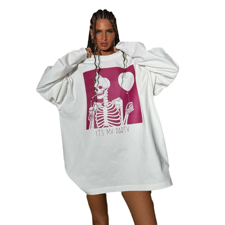 Damer oversized Grafik Sweatshirt Mirla-Eva Jonsson