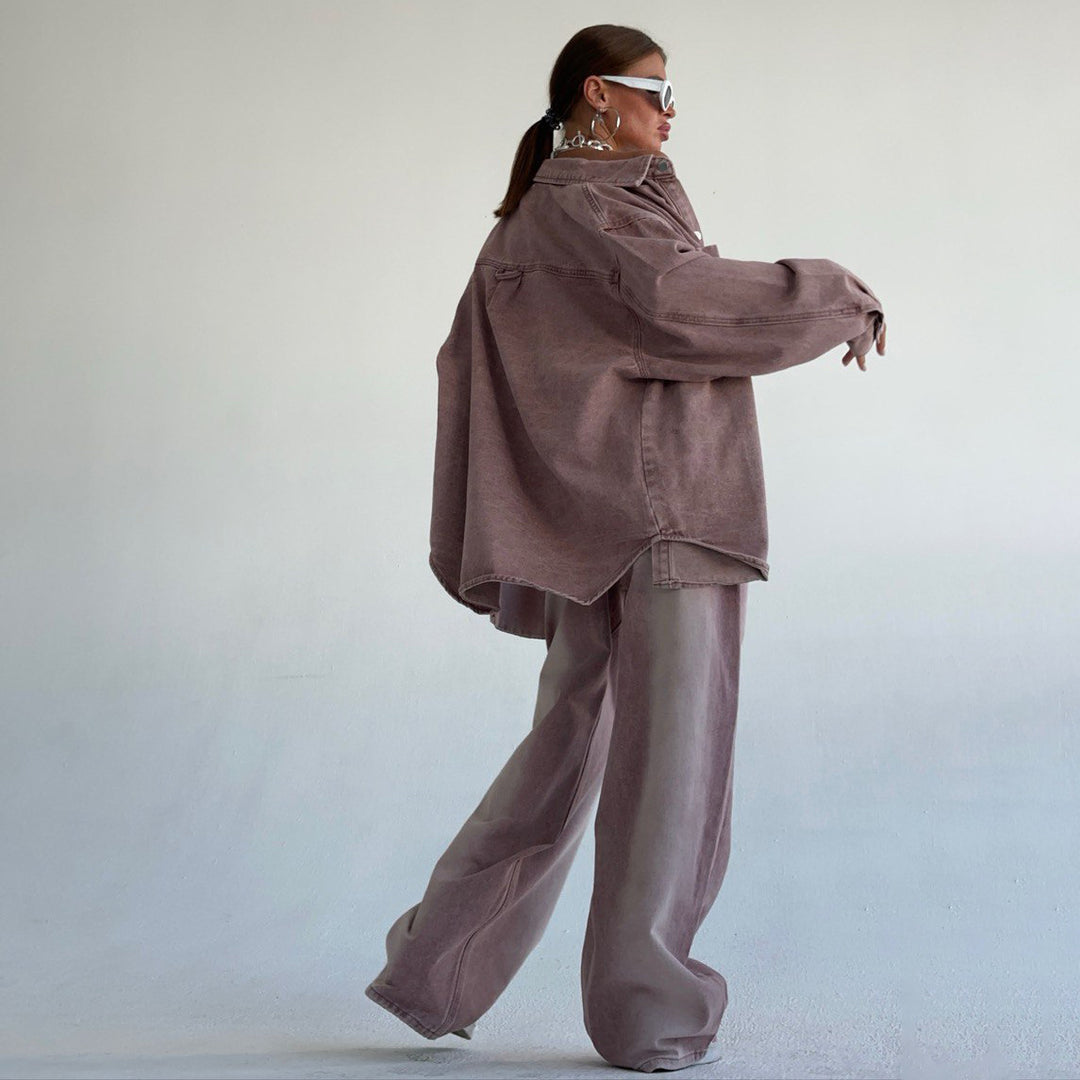 Damer oversized Jeansskjorta Mirla-Eva Jonsson