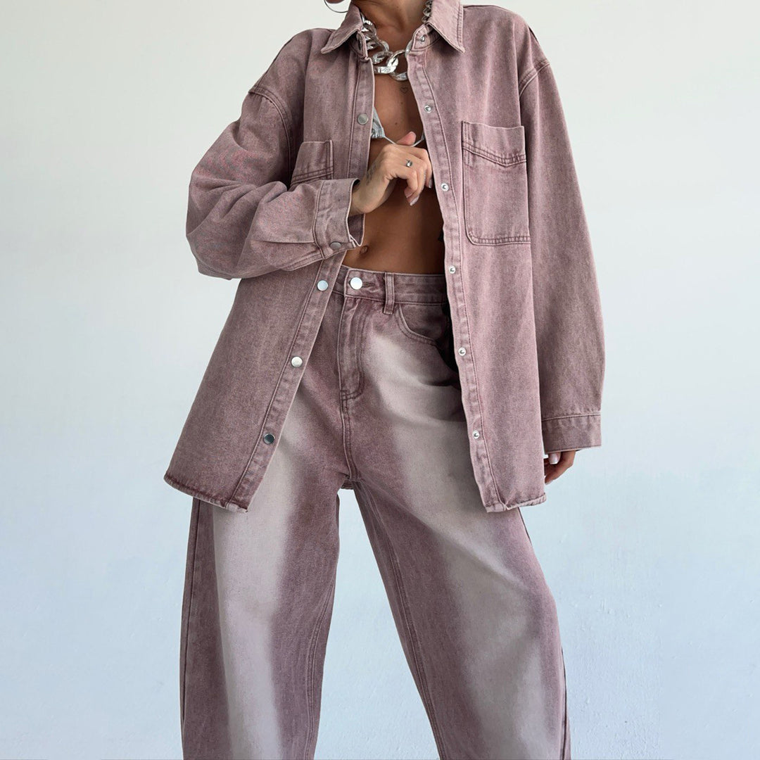 Damer oversized Jeansskjorta Mirla-Eva Jonsson