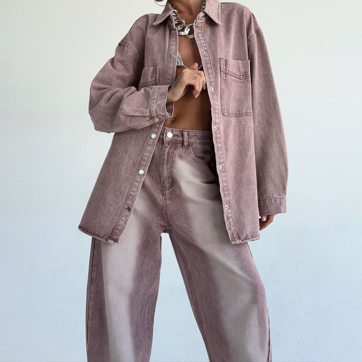 Damer oversized Jeansskjorta Mirla-Eva Jonsson