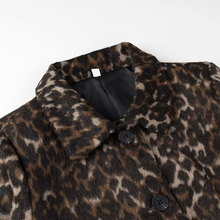 Damer oversized Leopardjacka Mirla-Eva Jonsson
