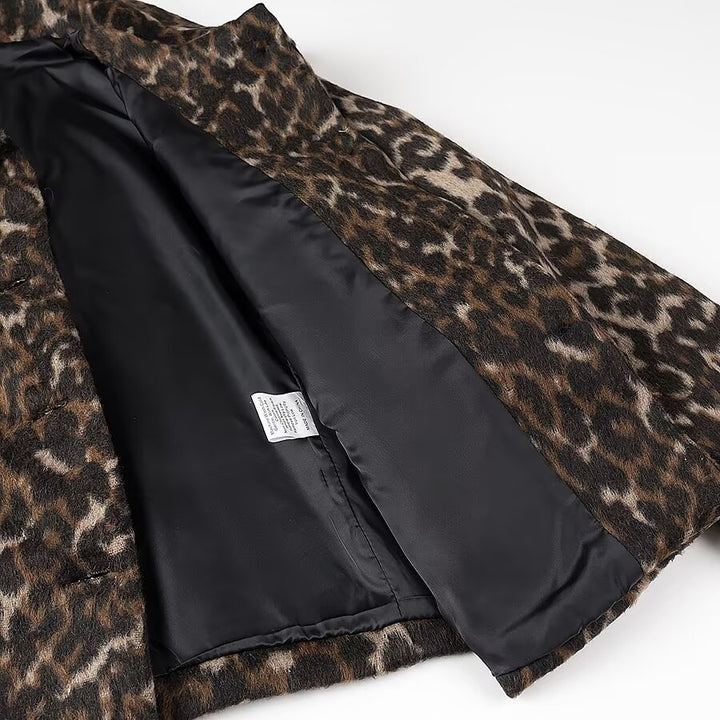 Damer oversized Leopardjacka Mirla-Eva Jonsson
