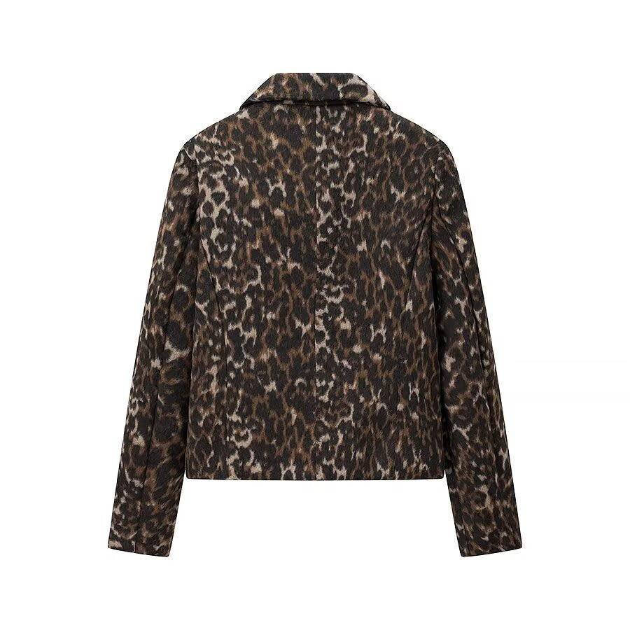 Damer oversized Leopardjacka Mirla-Eva Jonsson