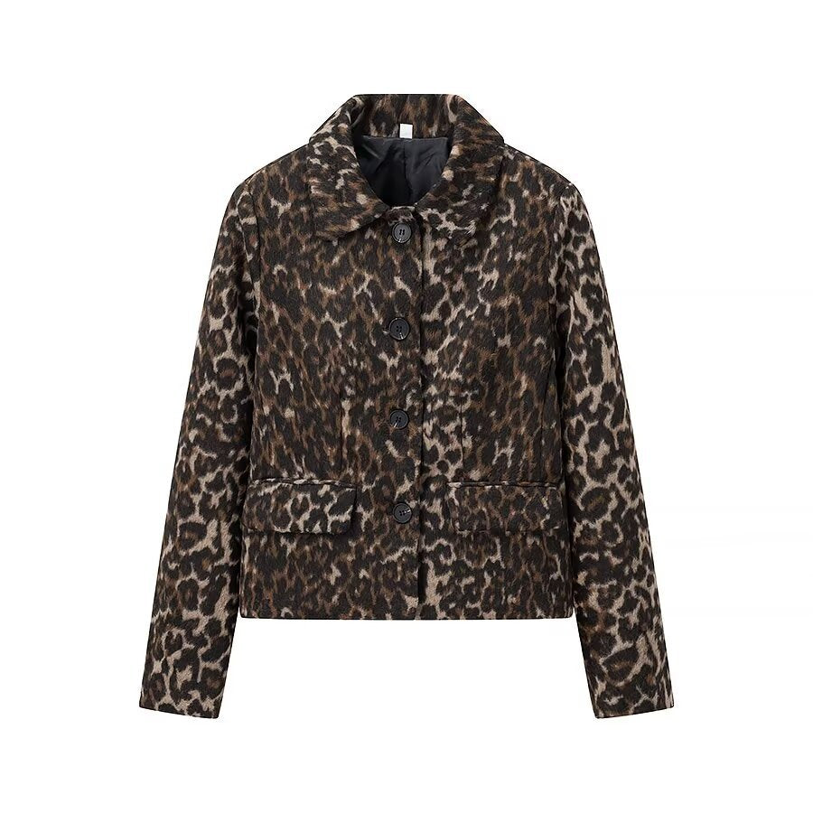 Damer oversized Leopardjacka Mirla-Eva Jonsson
