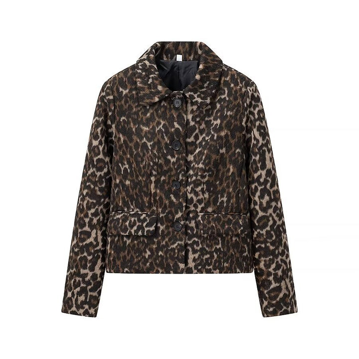 Damer oversized Leopardjacka Mirla-Eva Jonsson