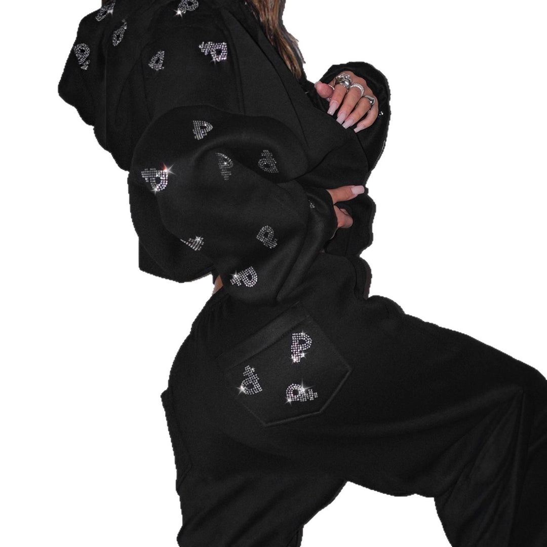 Damer oversized Sweatjacka med elegant huva-design Mirla-Eva Jonsson