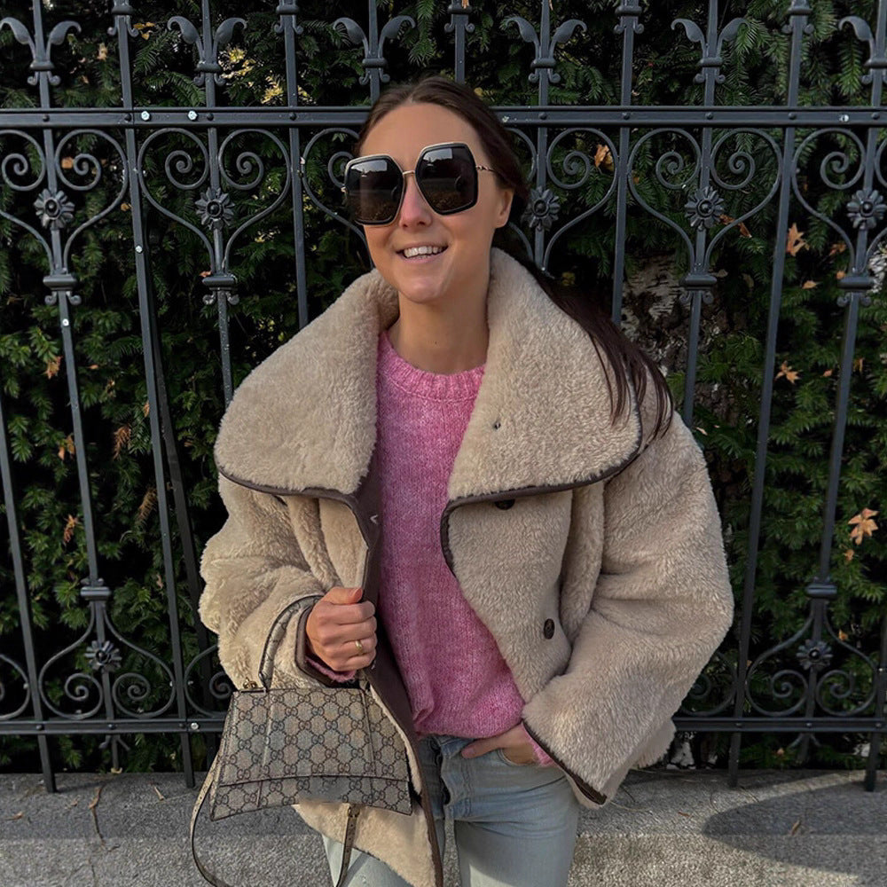 Damer oversized Teddyjacka Mirla-Eva Jonsson