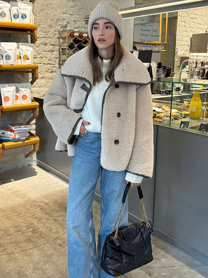Damer oversized Teddyjacka Mirla-Eva Jonsson