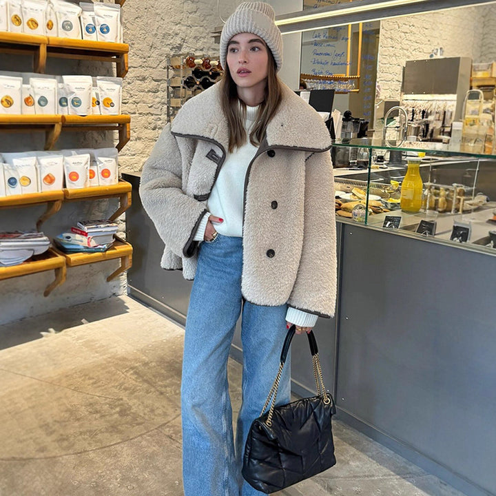 Damer oversized Teddyjacka Mirla-Eva Jonsson
