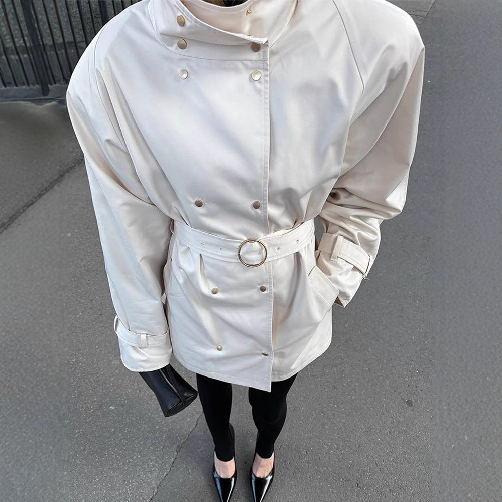 Damer oversized Trenchcoat med dubbel krage Mirla-Eva Jonsson
