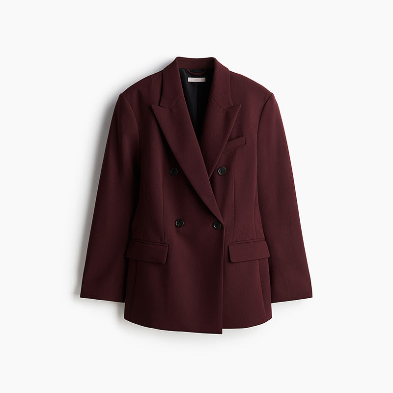 Damer oversized blazer med dubbelknäppning och modern skärning Mirla-Eva Jonsson