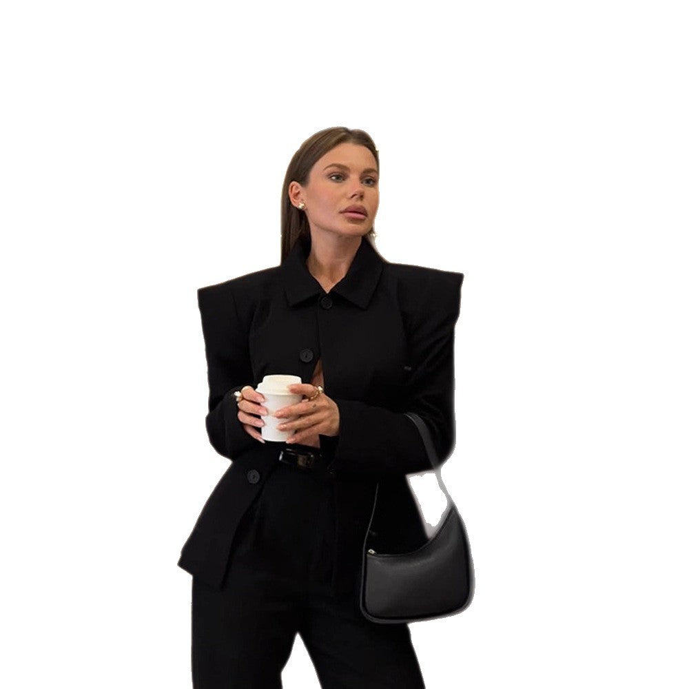 Damer oversized blazer med strukturerade axlar Mirla-Eva Jonsson