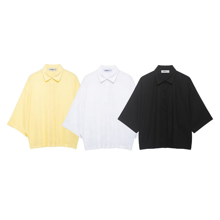 Damer oversized-blus med modern snitt och praktiska knapppdetaljer Mirla-Eva Jonsson