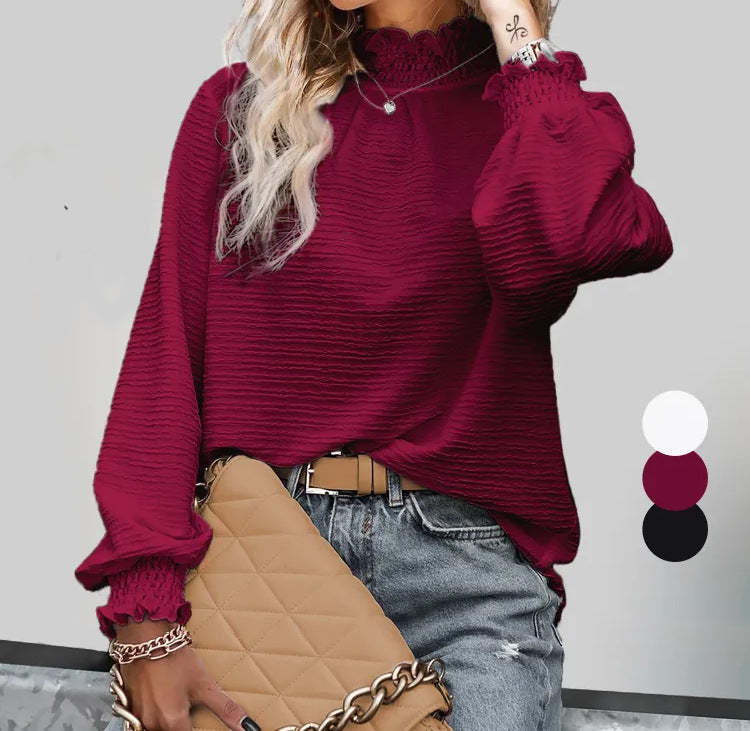 Damer oversized blus med volanger Mirla-Eva Jonsson