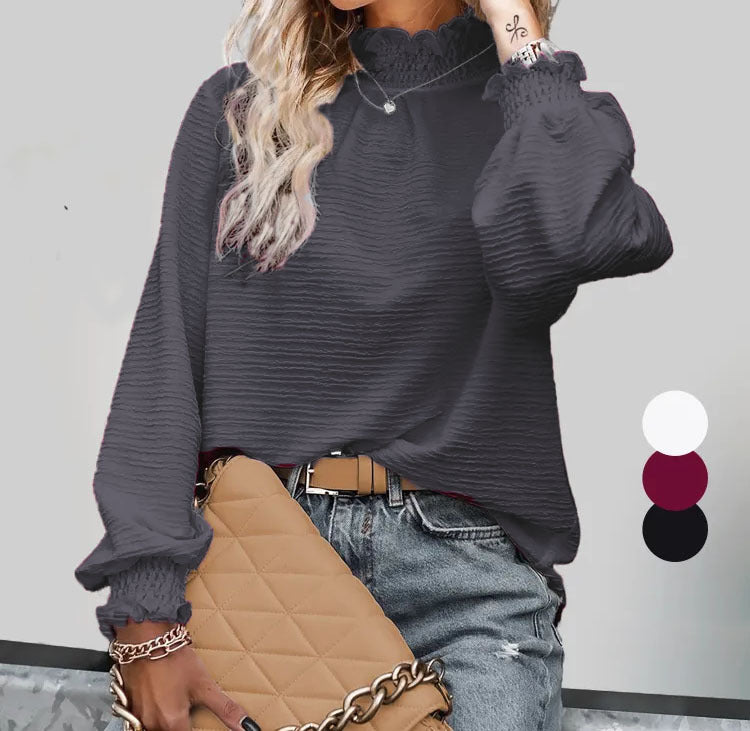 Damer oversized blus med volanger Mirla-Eva Jonsson