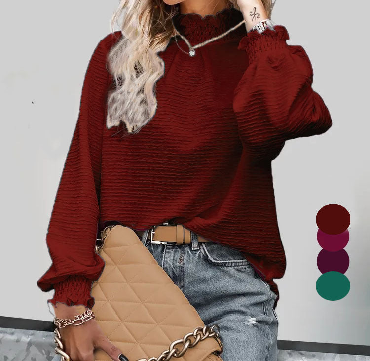 Damer oversized blus med volanger Mirla-Eva Jonsson