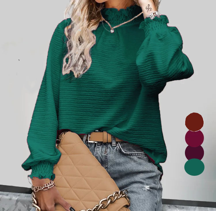 Damer oversized blus med volanger Mirla-Eva Jonsson