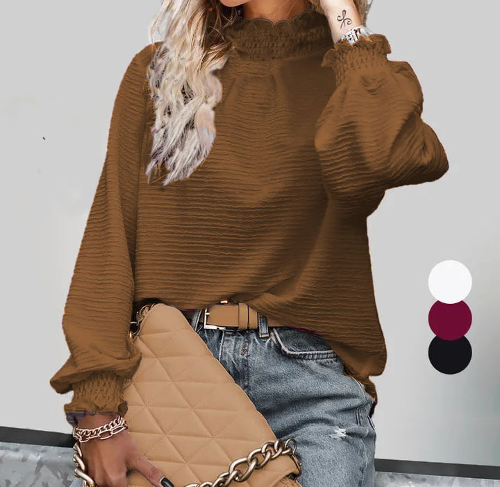 Damer oversized blus med volanger Mirla-Eva Jonsson