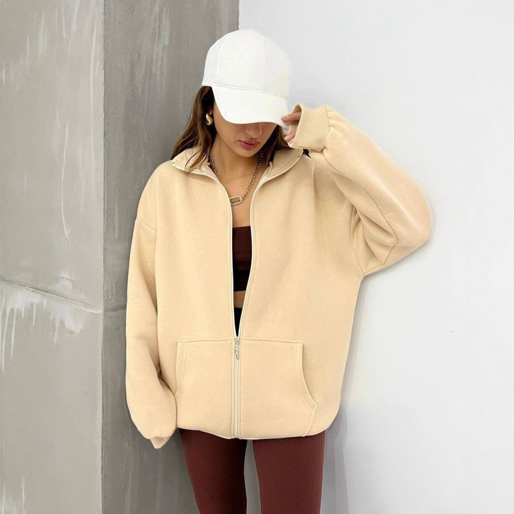 Damer oversized hoodiejacka i mjukt material Eva Jonsson-Eva Jonsson