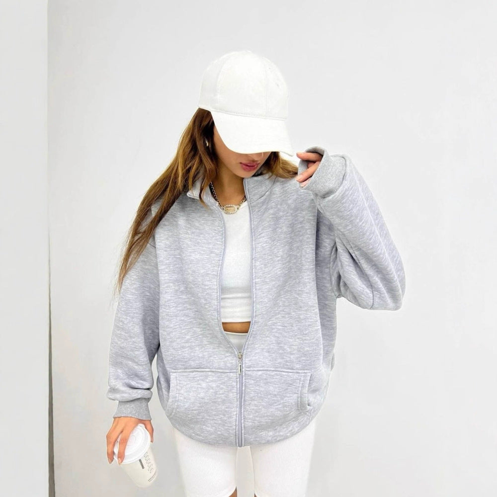 Damer oversized hoodiejacka i mjukt material Eva Jonsson-Eva Jonsson