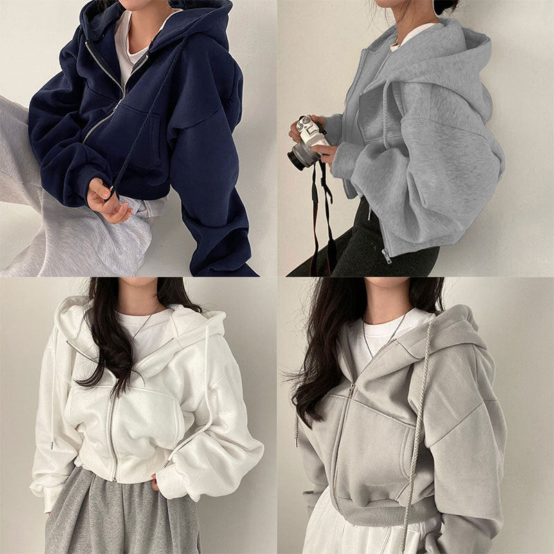 Damer oversized hoodiejacka med praktiska fickor Mirla-Eva Jonsson
