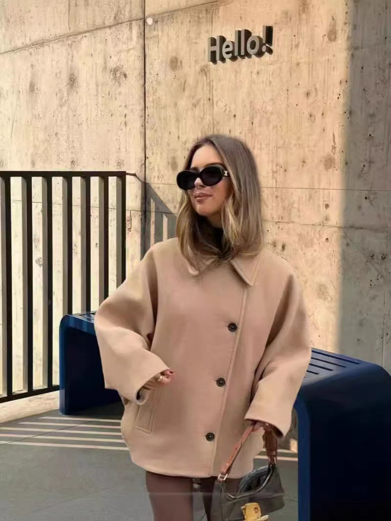 Damer oversized jacka i högkvalitativt material Mirla-Eva Jonsson
