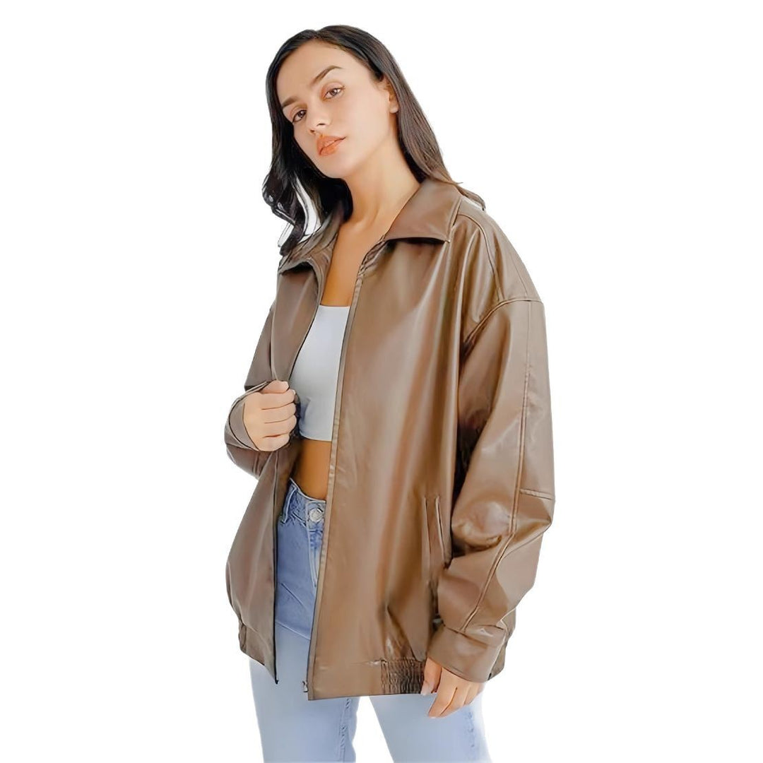 Damer oversized övergångsjacka med modern skärning Mirla-Eva Jonsson