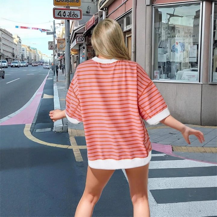Damer oversized randigt T-shirt Mirla-Eva Jonsson