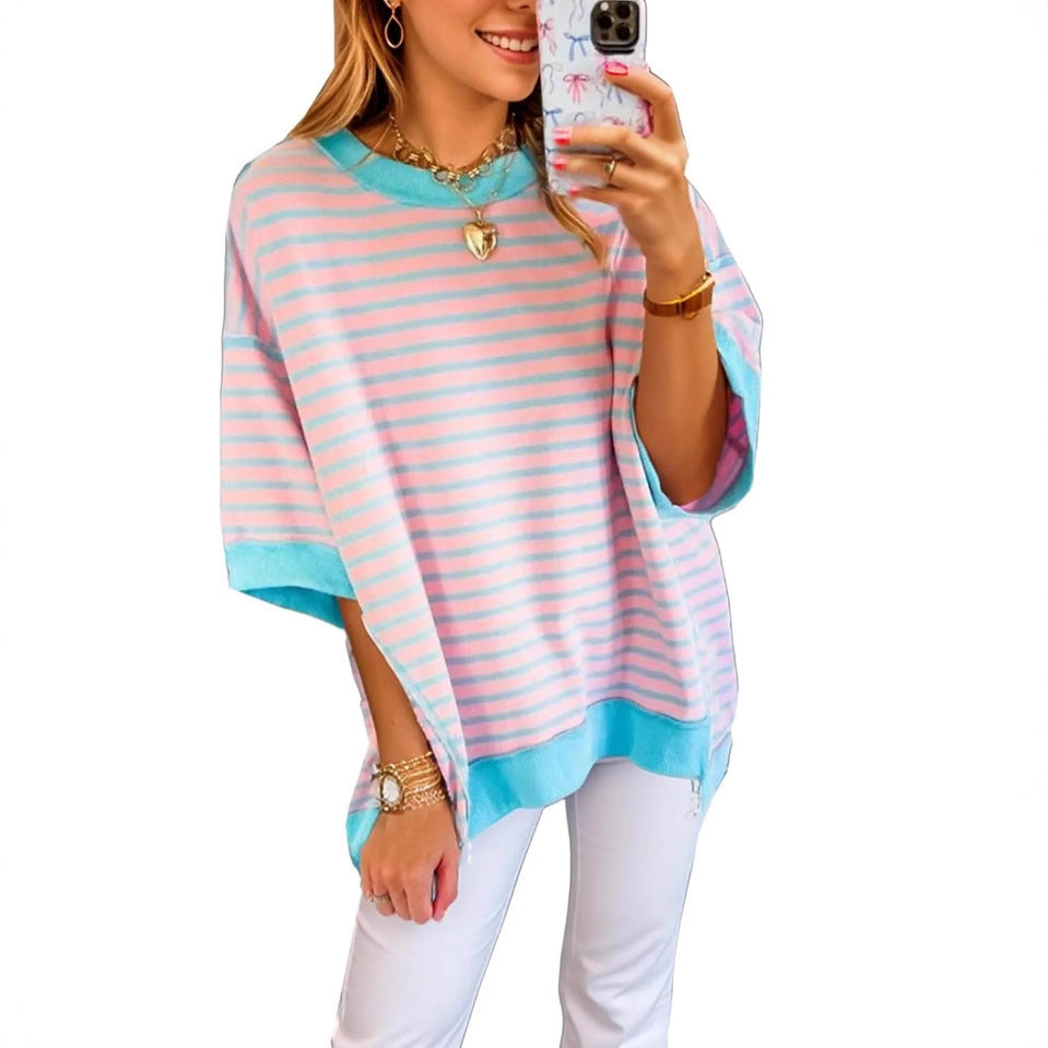 Damer oversized randigt T-shirt Mirla-Eva Jonsson