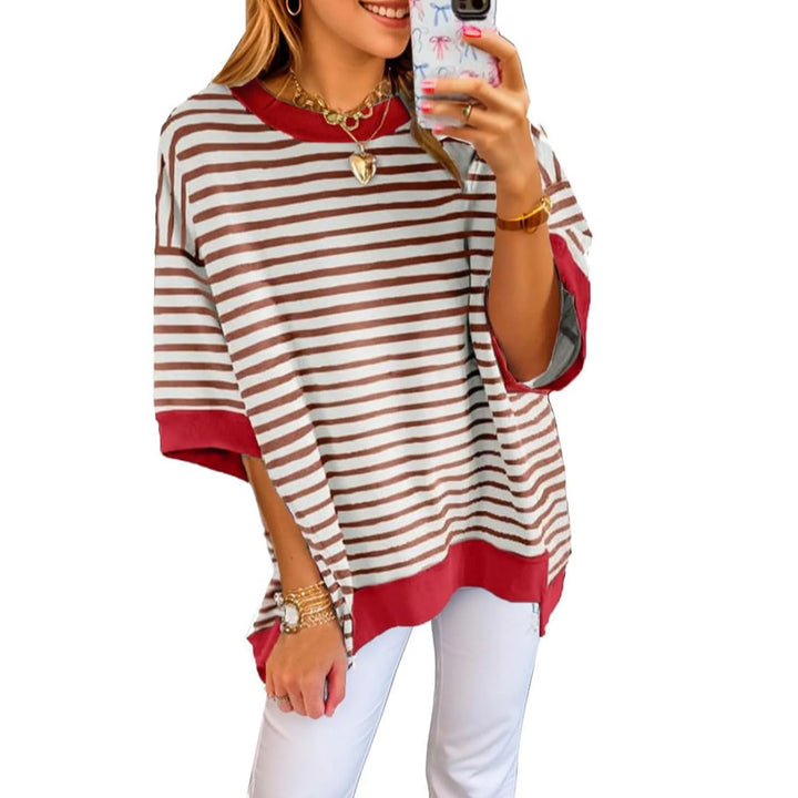 Damer oversized randigt T-shirt Mirla-Eva Jonsson