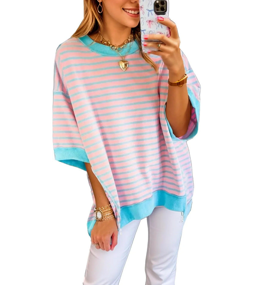 Damer oversized randigt T-shirt Mirla-Eva Jonsson