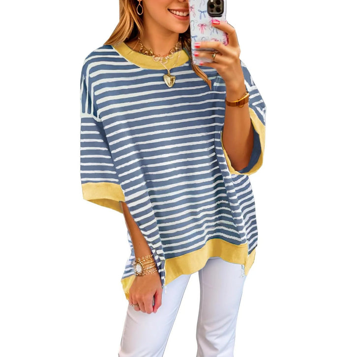 Damer oversized randigt T-shirt Mirla-Eva Jonsson