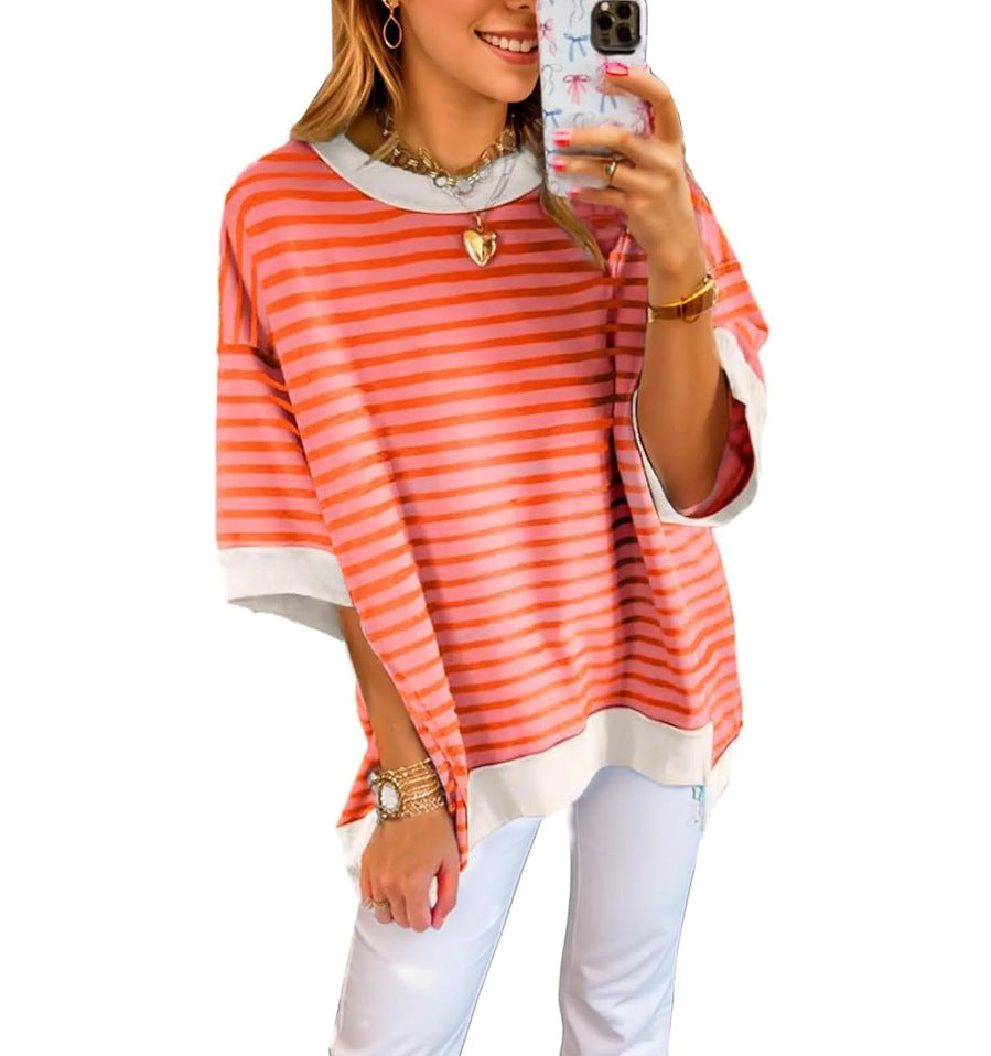 Damer oversized randigt T-shirt Mirla-Eva Jonsson