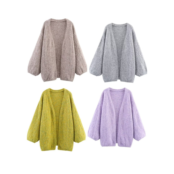 Damer oversized stickad jacka Mirla-Eva Jonsson
