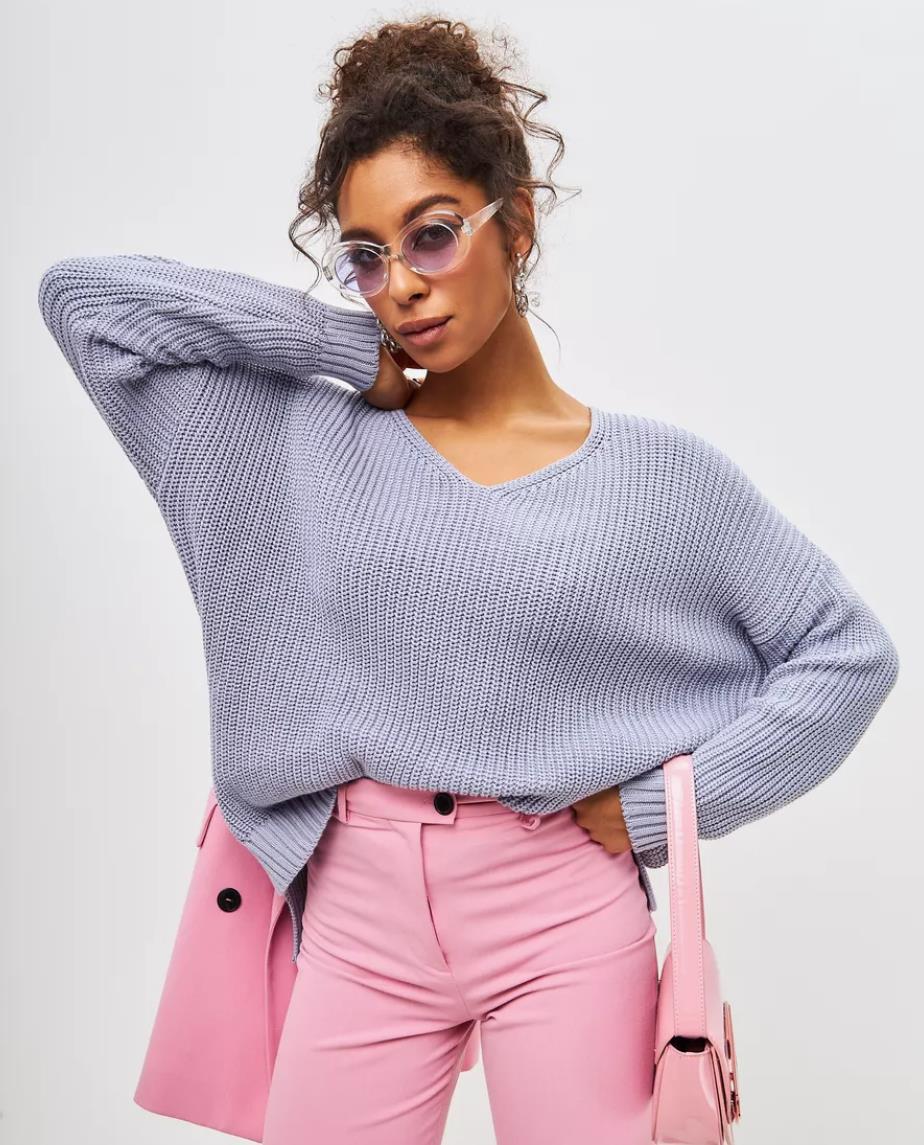 Damer oversized stickad tröja Eva Jonsson-Eva Jonsson