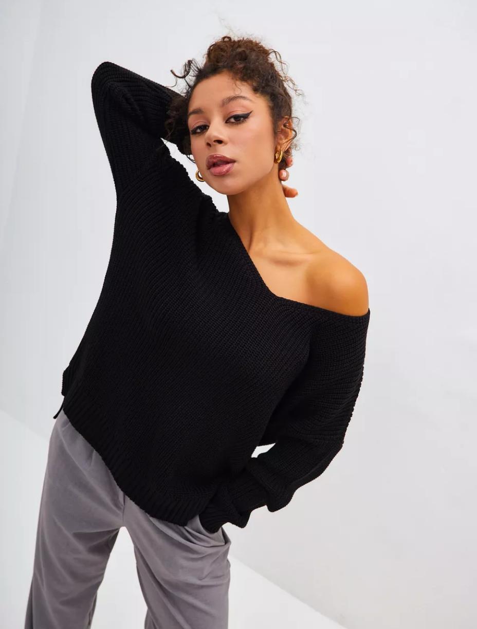 Damer oversized stickad tröja Eva Jonsson-Eva Jonsson