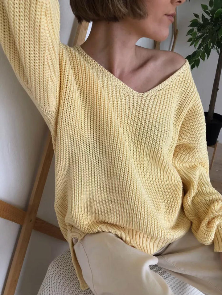 Damer oversized stickad tröja Eva Jonsson-Eva Jonsson