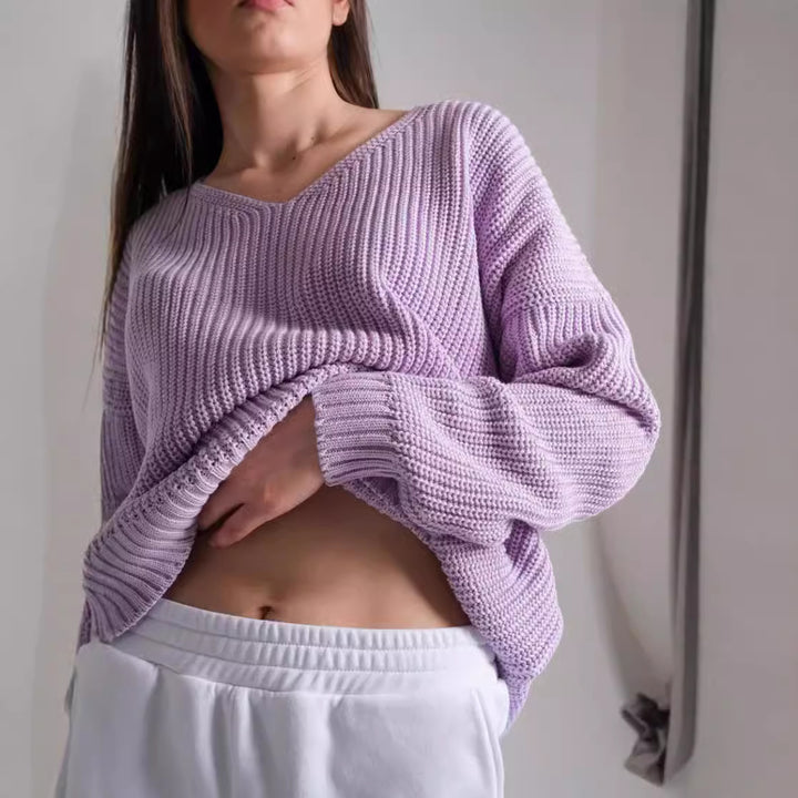 Damer oversized stickad tröja Eva Jonsson-Eva Jonsson